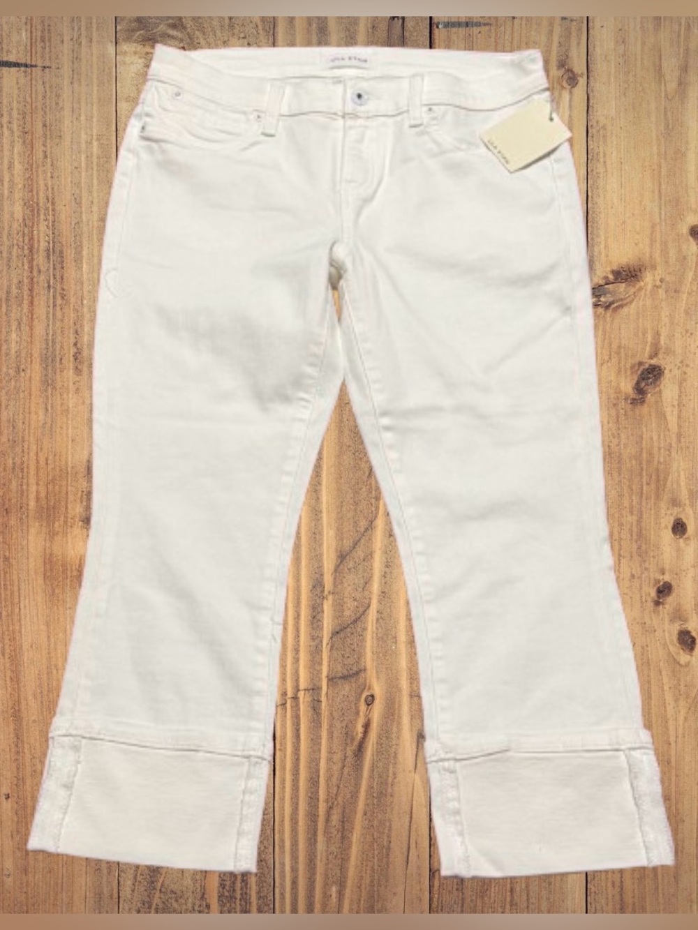 LILA RYAN White Cropped Ankle Jeans